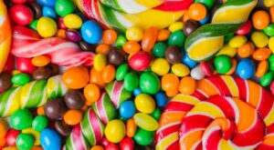 Scattered candy