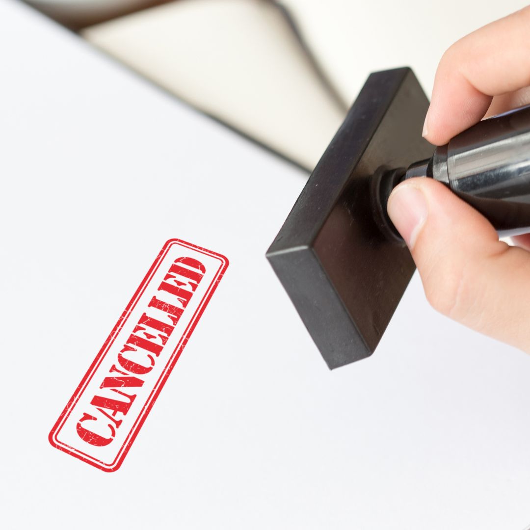 A cancelled stamp