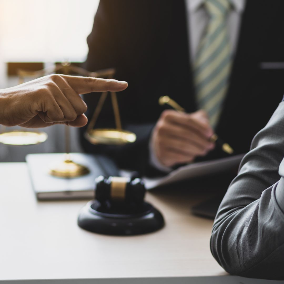 A legal dispute in a lawyers office