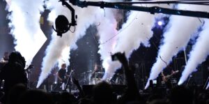 A crowd shot from a bring me the horizon concert